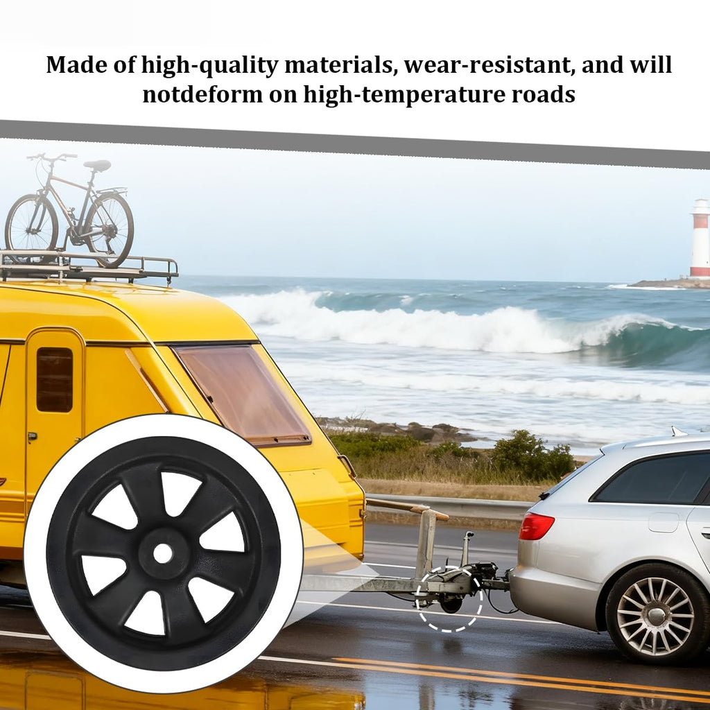 8 Inch Nylon Trailer Jack Caster Wheel with Bolt and Nut T766485