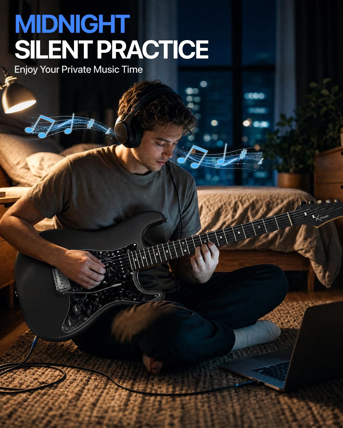 39" Smart Electric Guitar with Built-in 4 Effects I813213