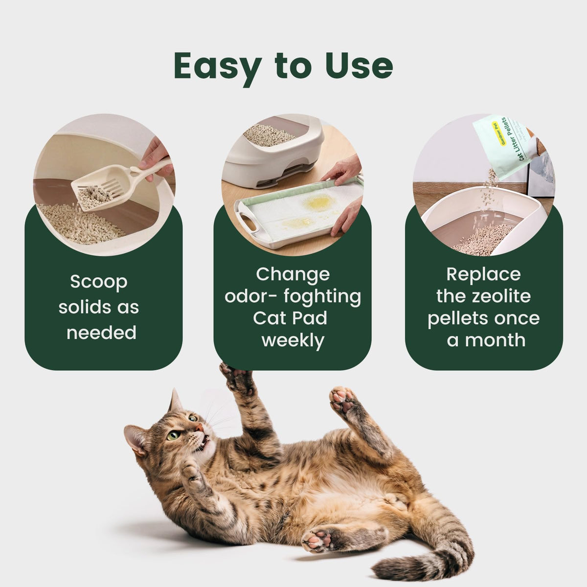Zeolite Cat Litter Pellets 12 Lbs U906205