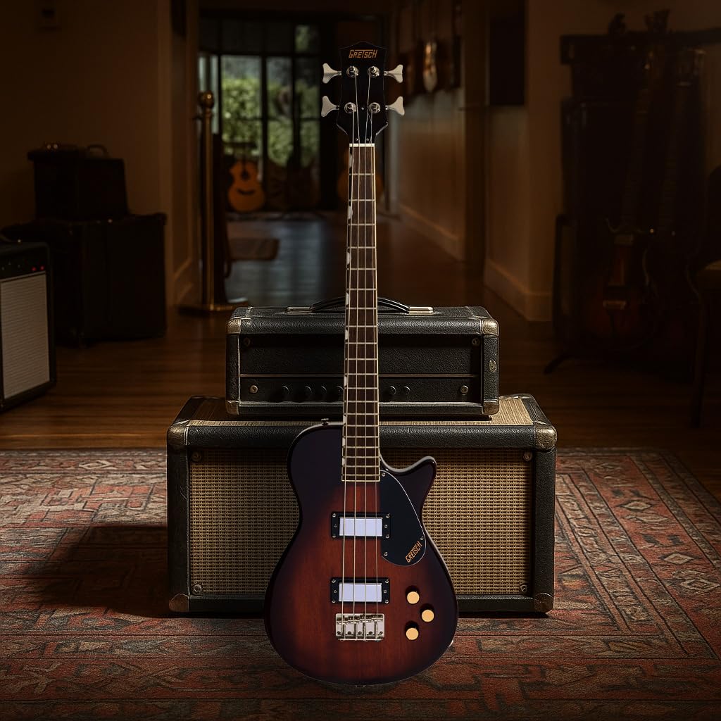 Havana Burst Short-Scale Electric Bass Guitar V64549