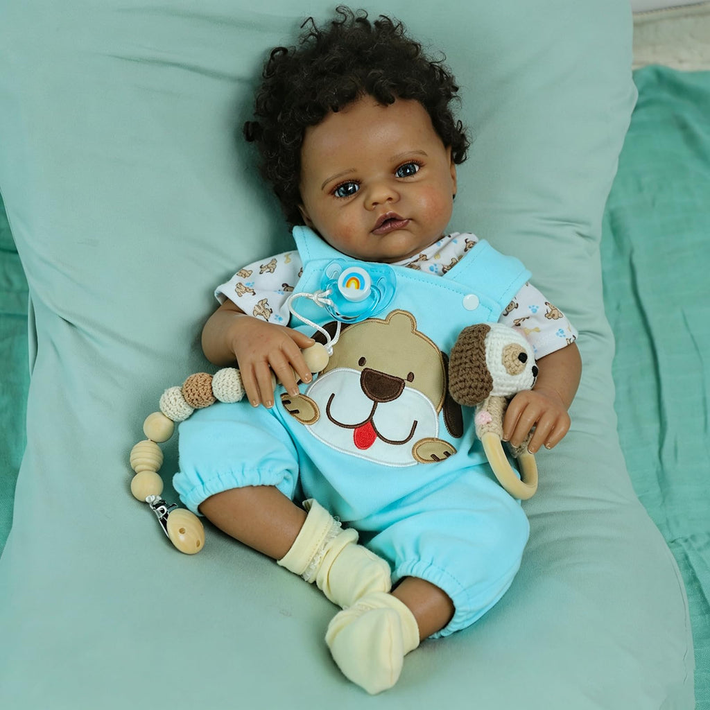 Black 20 Inch Reborn Baby Doll N918