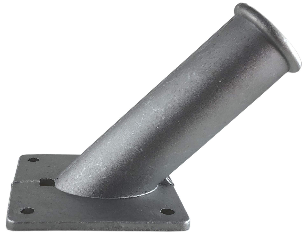 Aluminum Flag Pole Bracket Fits 1.25'' Poles Gray J856