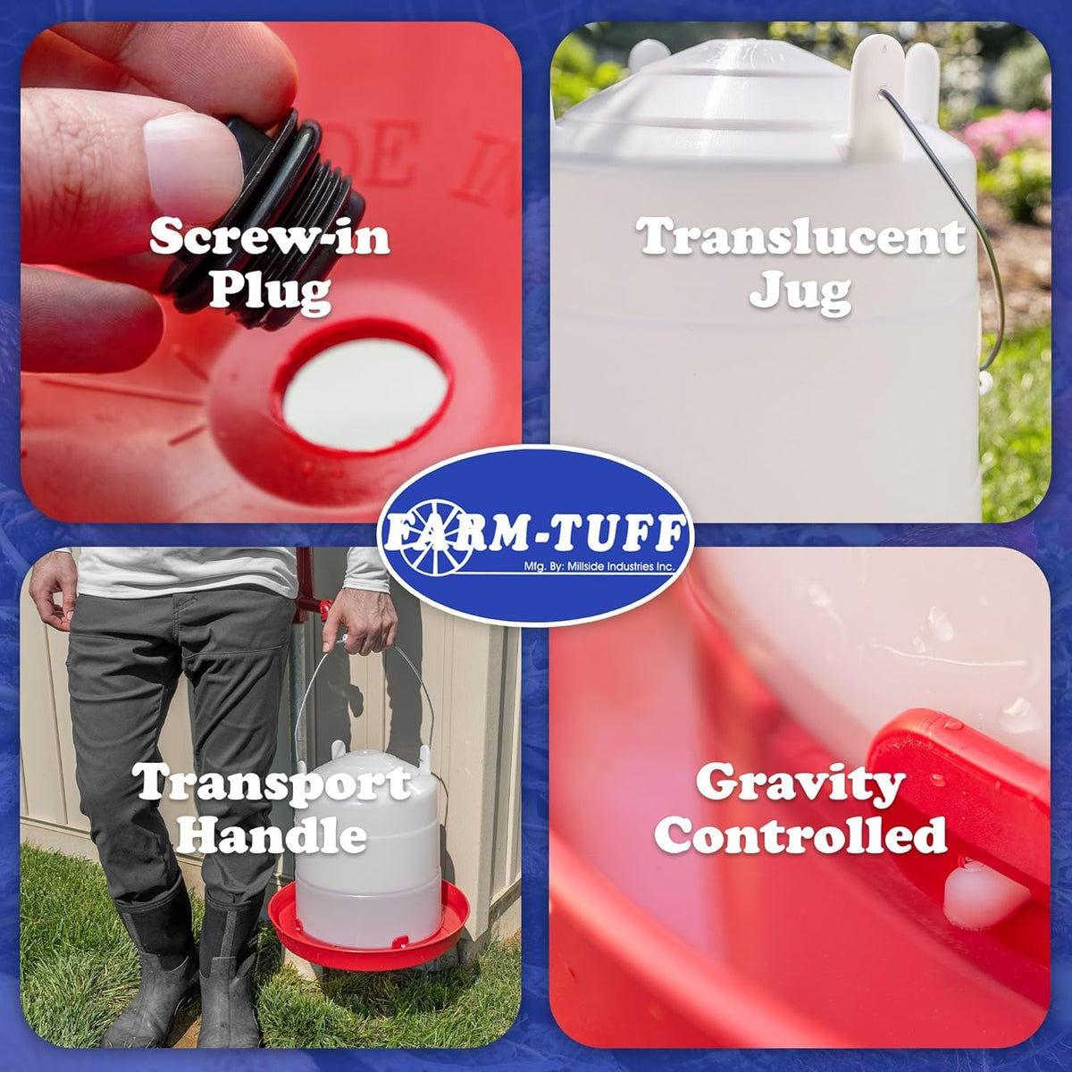3 Gallon Plastic Poultry Waterer A83427