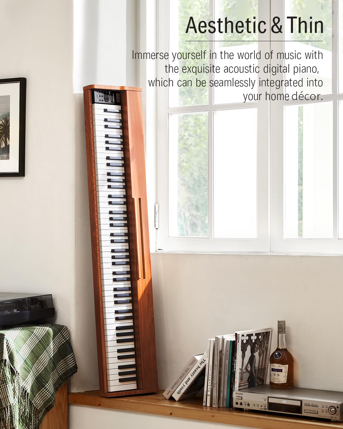 88 Keys Digital Piano with Stand and Sustain Pedal Z5686