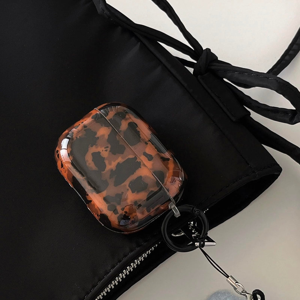 Leopard Cheetah Print AirPods 3rd Generation Case with Keychain I358