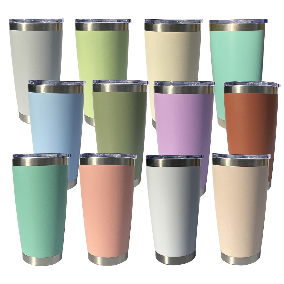 20oz Insulated Stainless Steel Tumblers with Lid and Straw D506