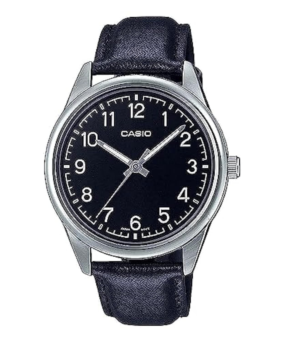 Men's Analog Black Leather Band Watch L192
