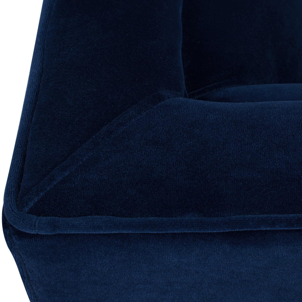 84" Navy Blue Velvet Tufted Sofa M32374