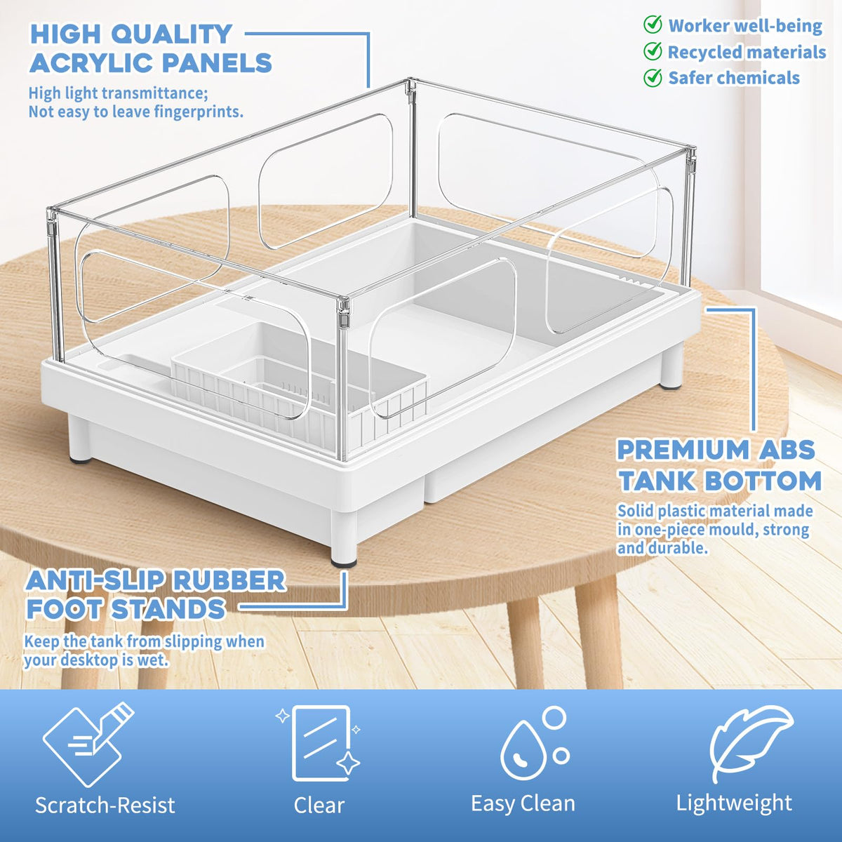 Small Acrylic Turtle Tank Kit with Light Filter O91248