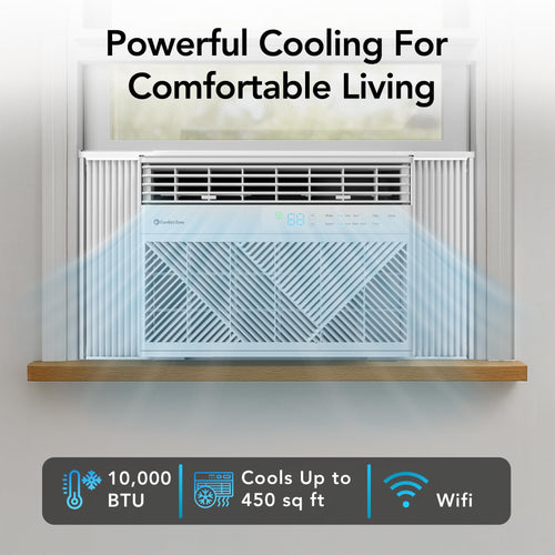 10,000 BTU Smart Wi-Fi Window Air Conditioner F604