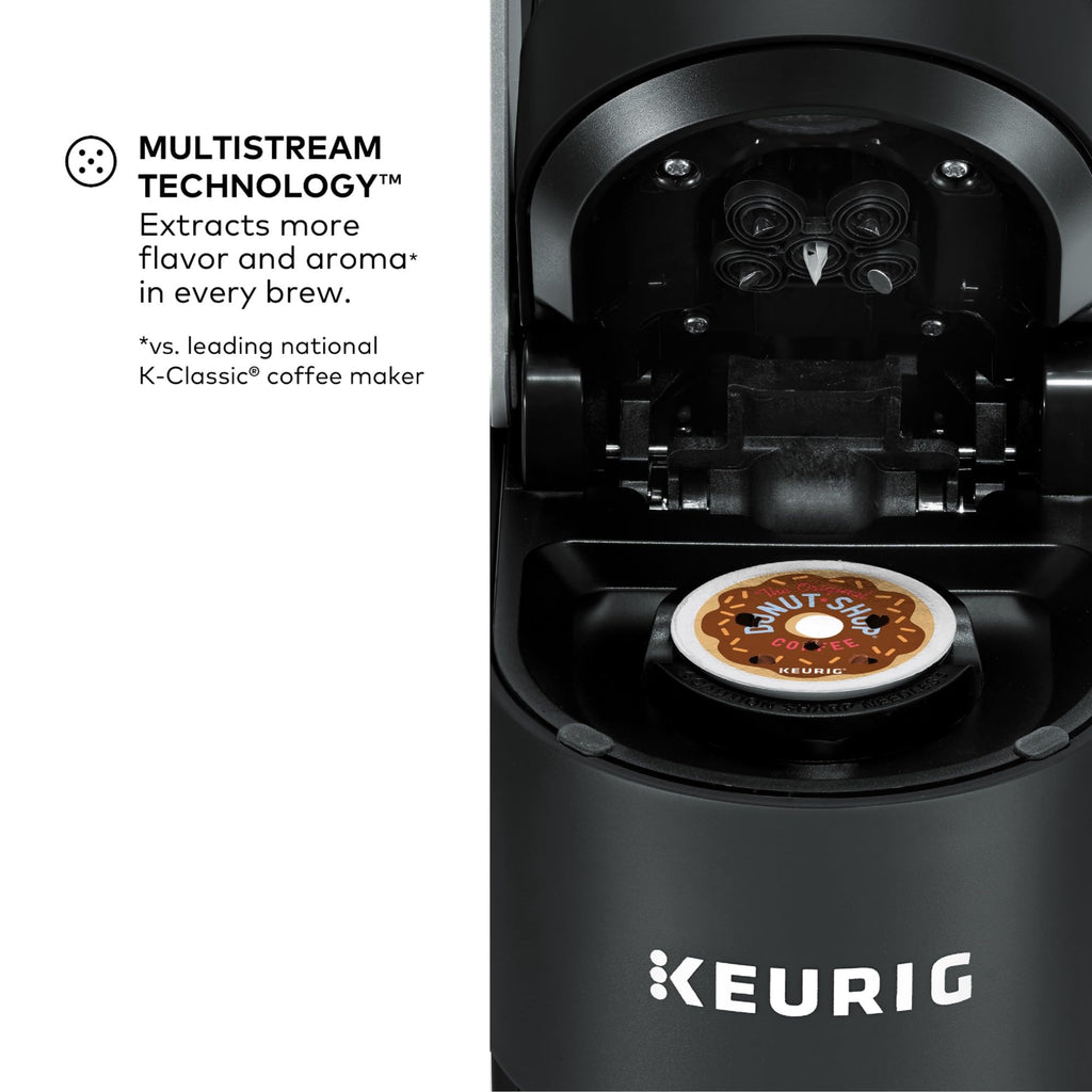 Single Serve K-Cup Pod Coffee Maker, 4 Brew Sizes, Black K499017
