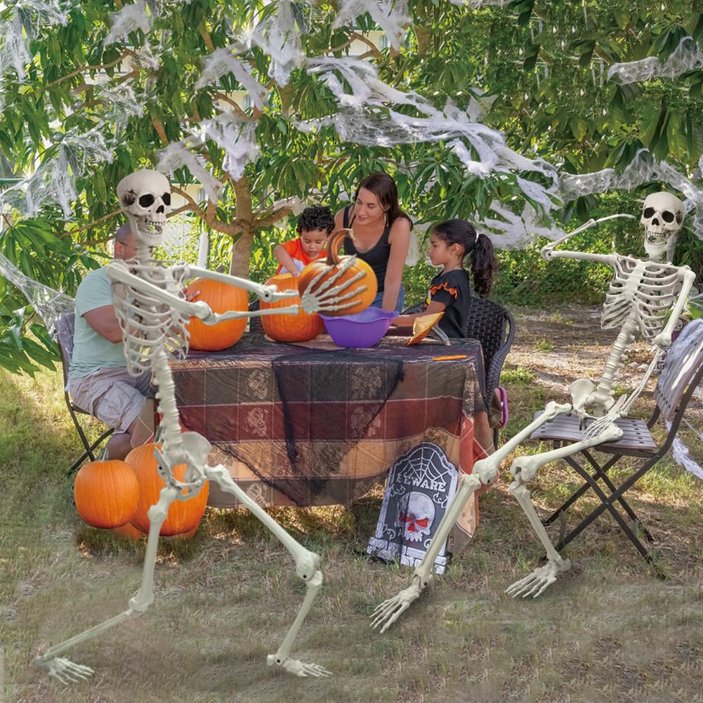 5.9FT Poseable Life Size Skeleton with Movable Joints M3063