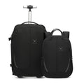 Rolling Backpack with Wheels 43L Jet Black I543