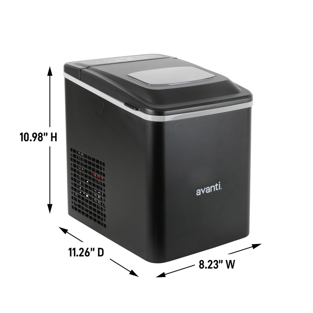 Black Countertop Ice Maker with Scoop N30598