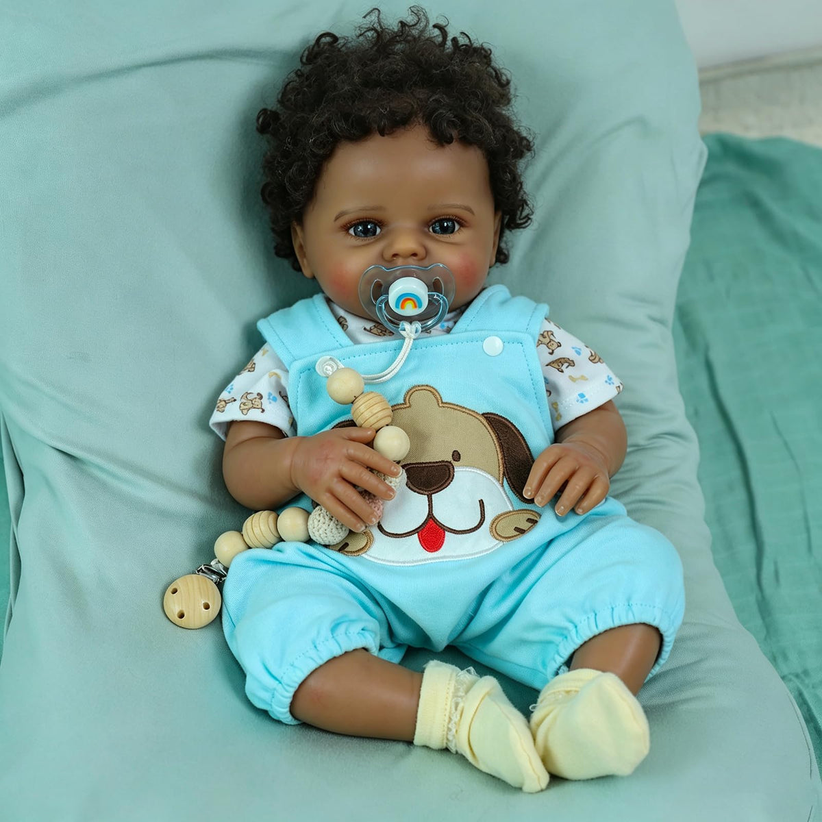 Black 20 Inch Reborn Baby Doll N918