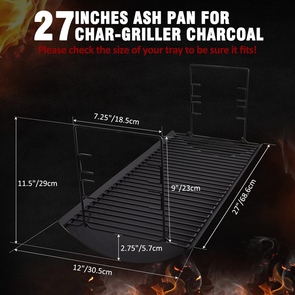 27 Inch Ash Pan with Fire Grate D302