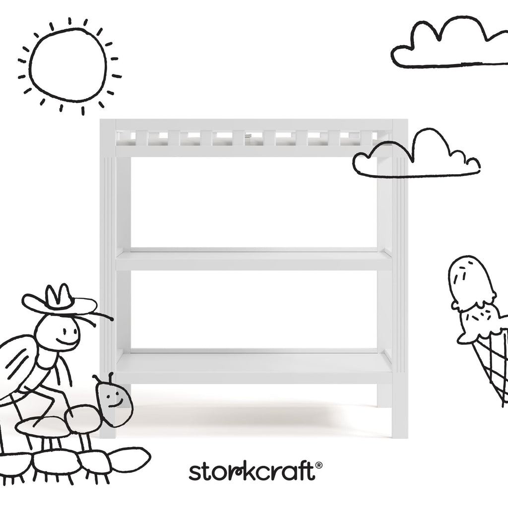 White Changing Table A1026