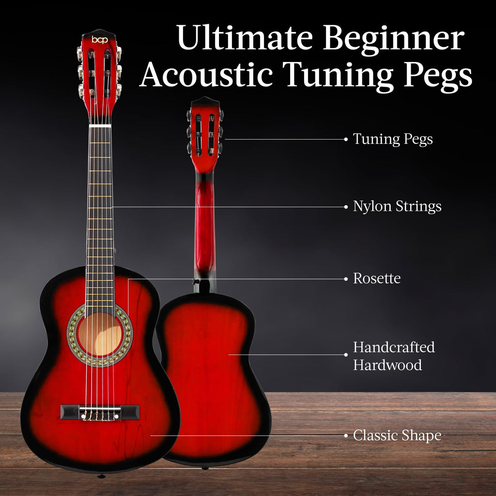 30in Kids Acoustic Guitar Starter Kit with Case V20522