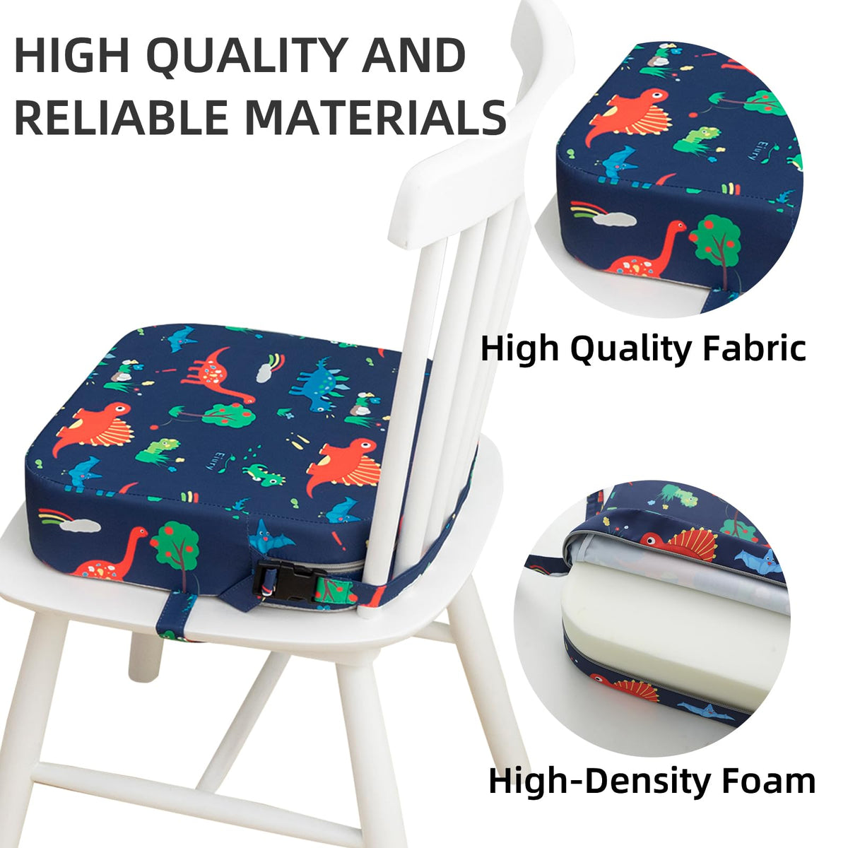Portable Kids Booster Seat with Safety Buckles O57835