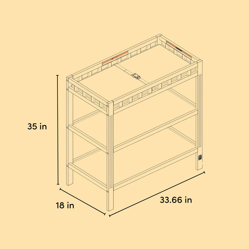 White Changing Table A1026
