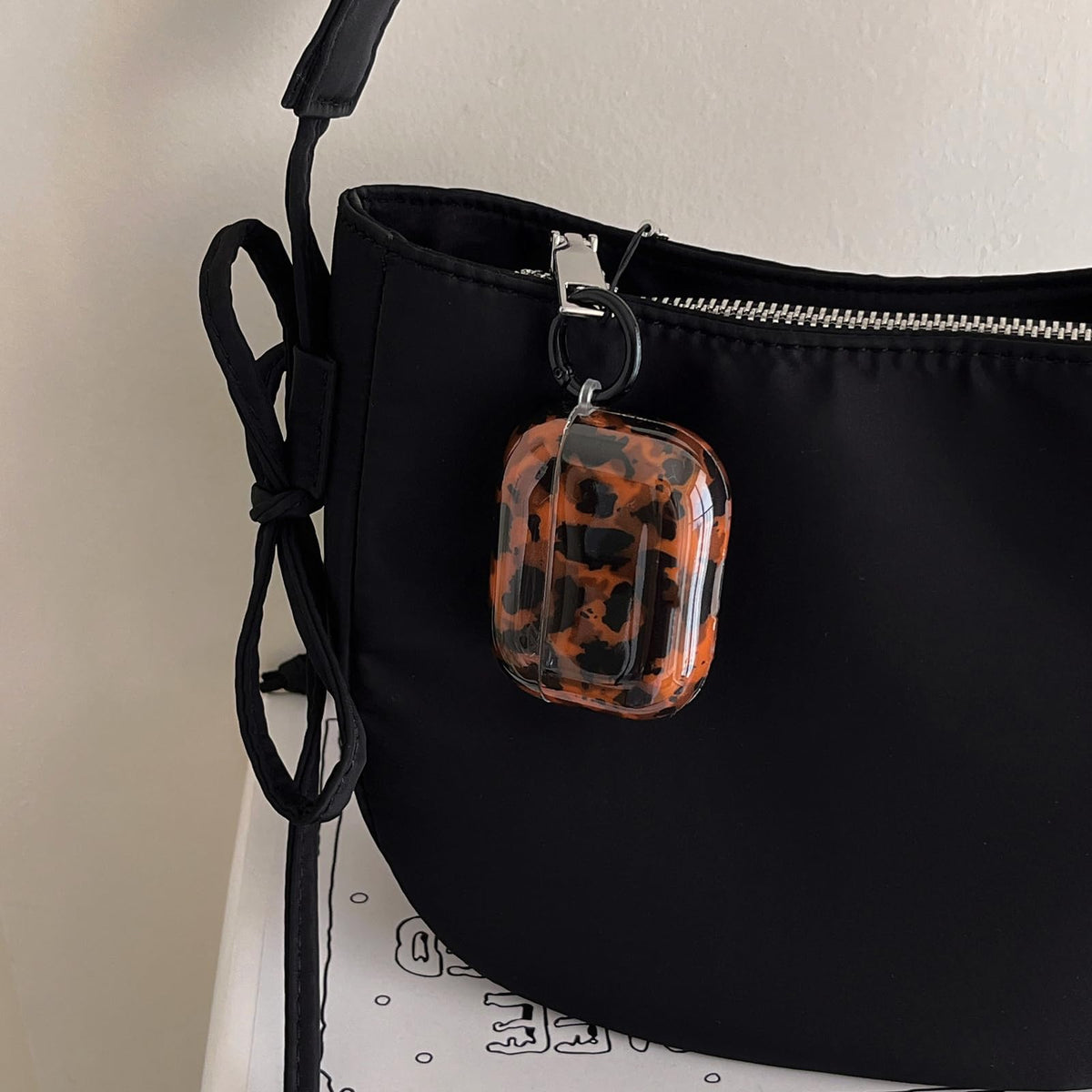 Leopard Cheetah Print AirPods 3rd Generation Case with Keychain I358