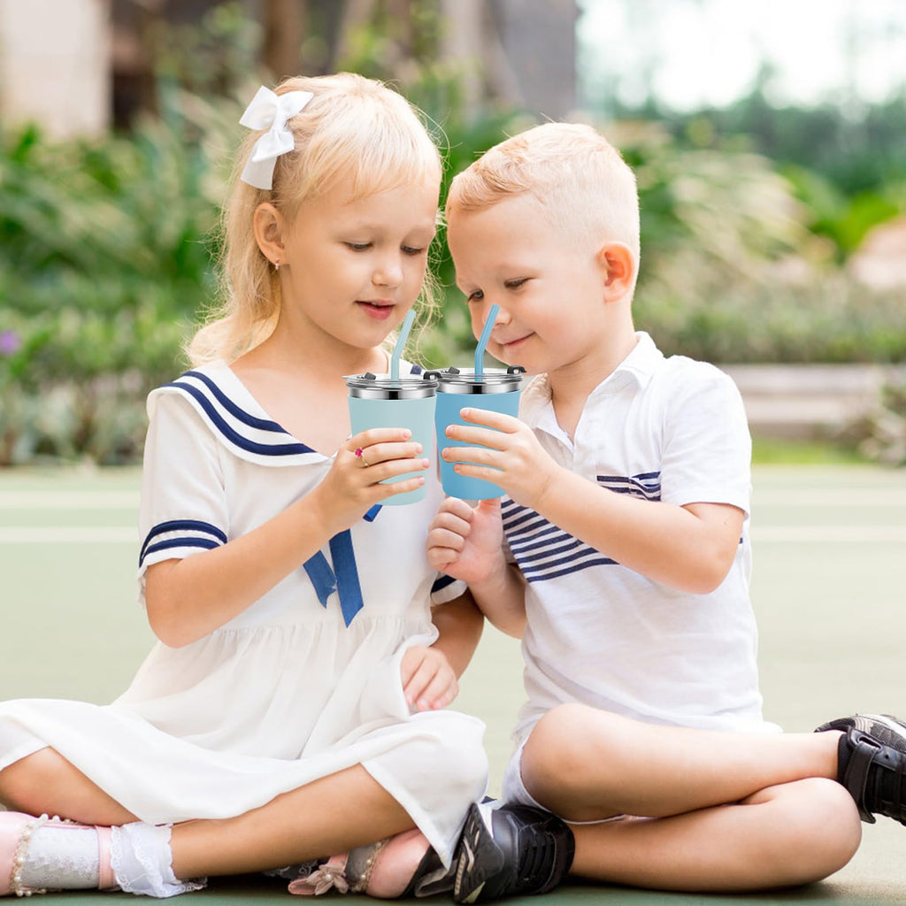 Stainless Steel Kids Cups with Lids, 12oz Spill Proof, 2 Pack H536157