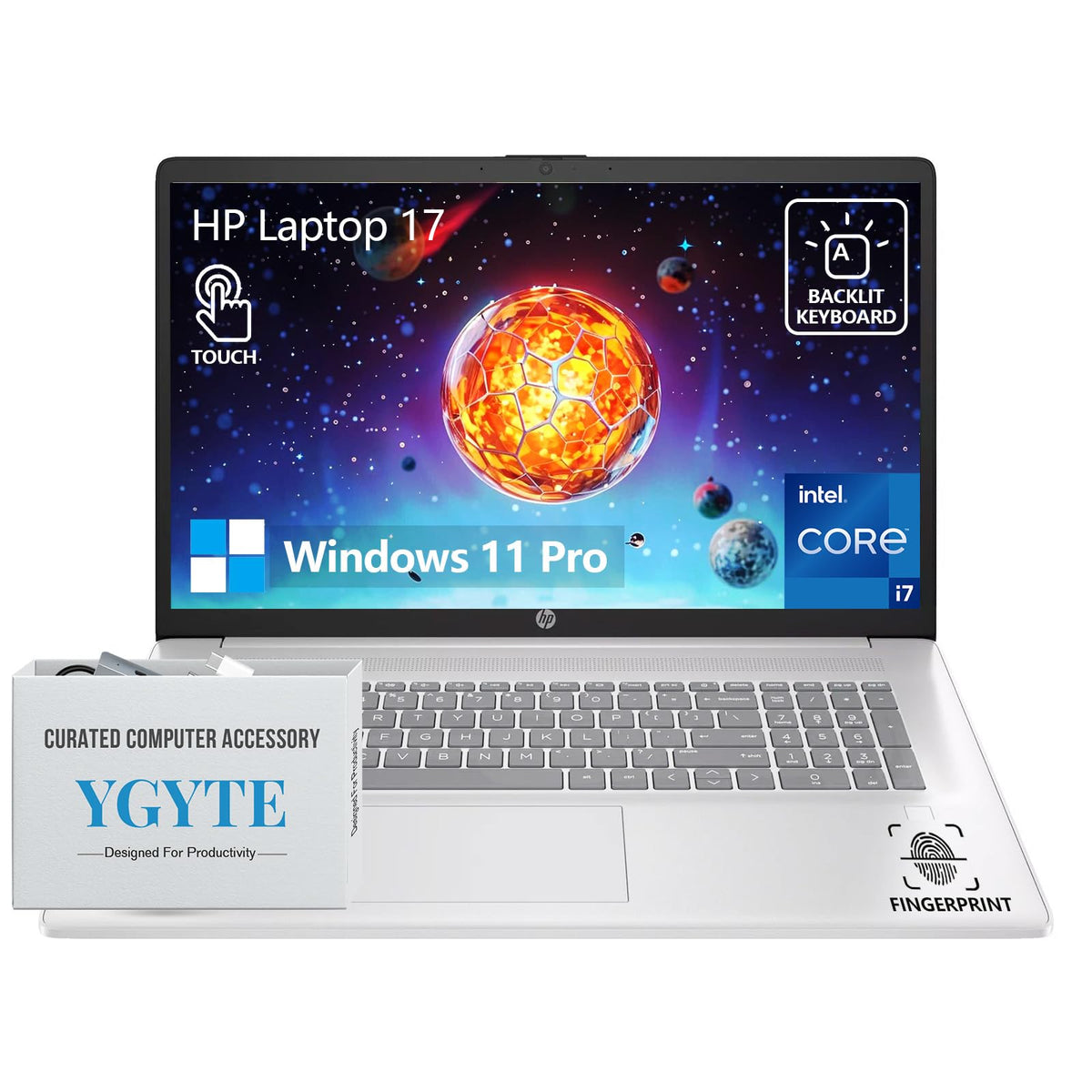 17.3” Touchscreen Laptop, Intel 10-Core i7, 16GB RAM 512GB SSD A124