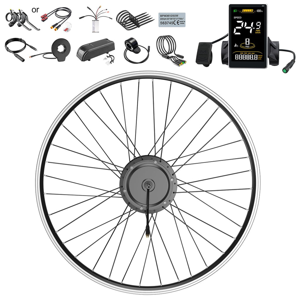 48V 500W Front Hub Motor Ebike Conversion Kit B840
