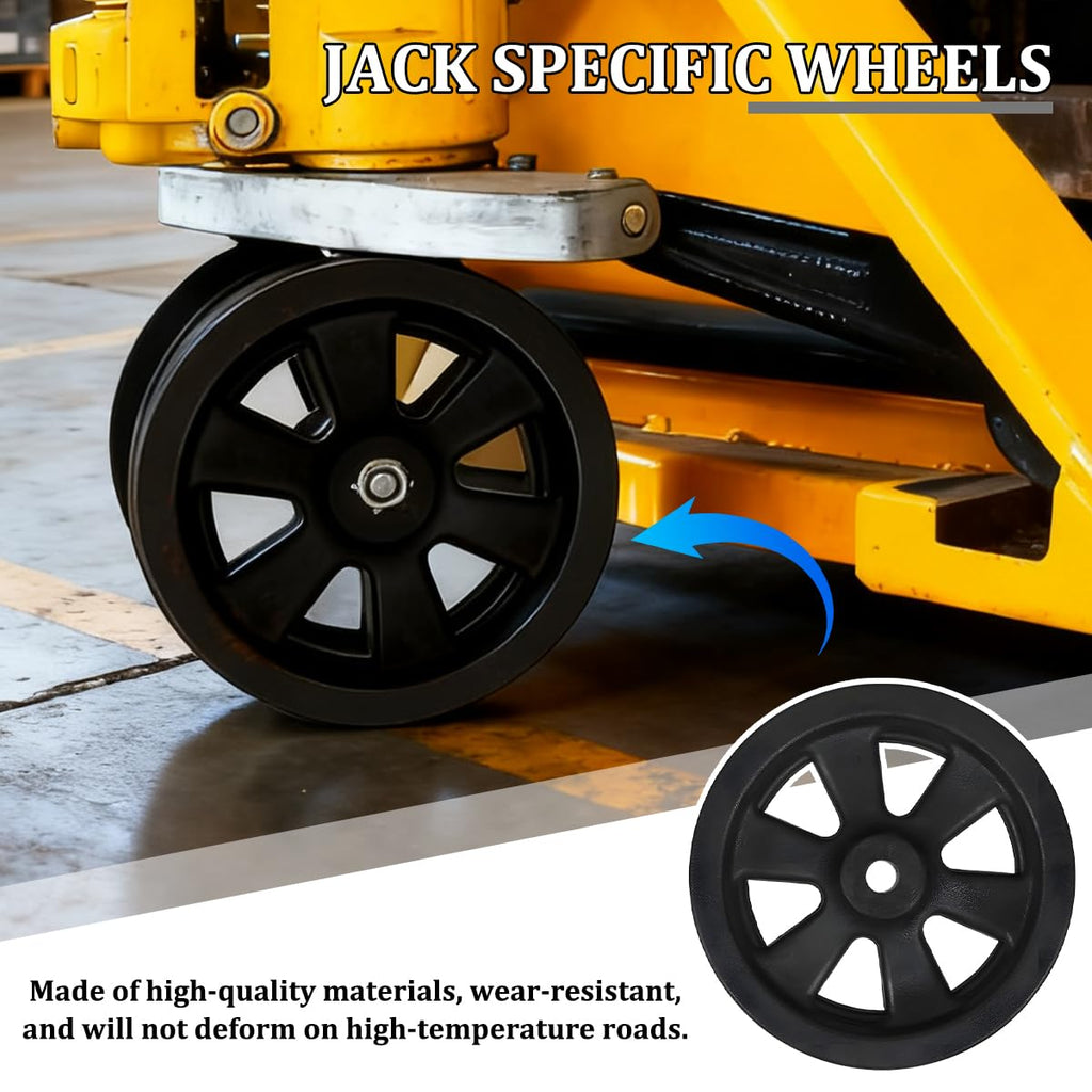 8 Inch Nylon Trailer Jack Caster Wheel with Bolt and Nut T766485