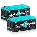 12V 300Ah LiFePO4 Deep Cycle Lithium Battery 2Pack U8116