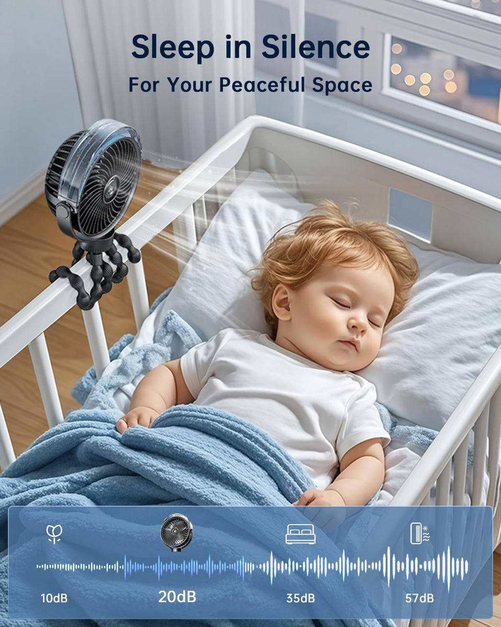 Portable Misting Stroller Fan C845