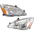 Replacement Headlight Set Left and Right With Bulb 2Pc C8818