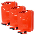 5 Gallon Steel Jerry Fuel Can Set of 3 N2394