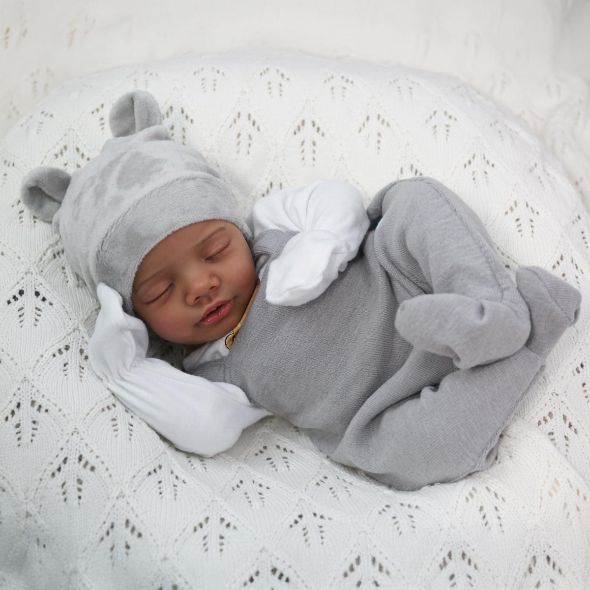 Realistic Reborn Baby Dolls Black 18" African American Boy G564