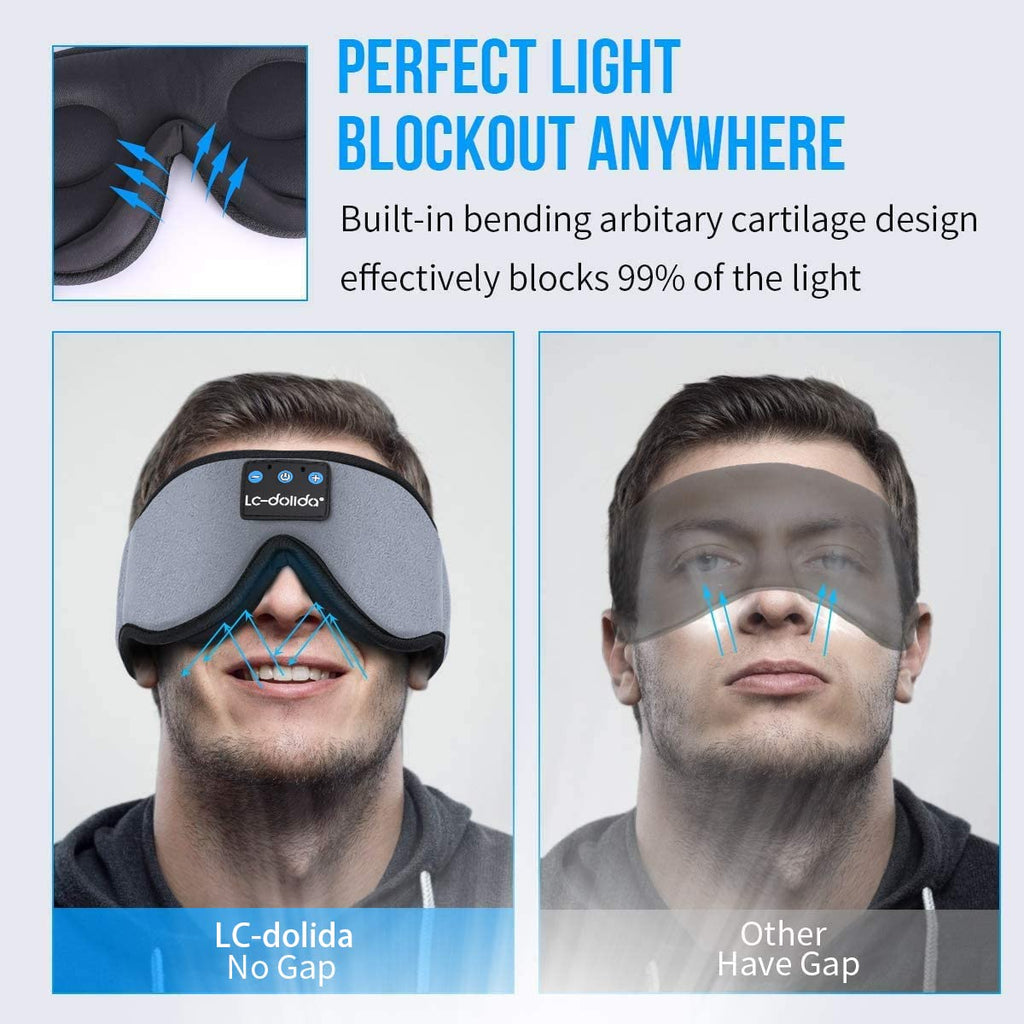 Sleep Mask with Bluetooth Headphones Cotton Y6764