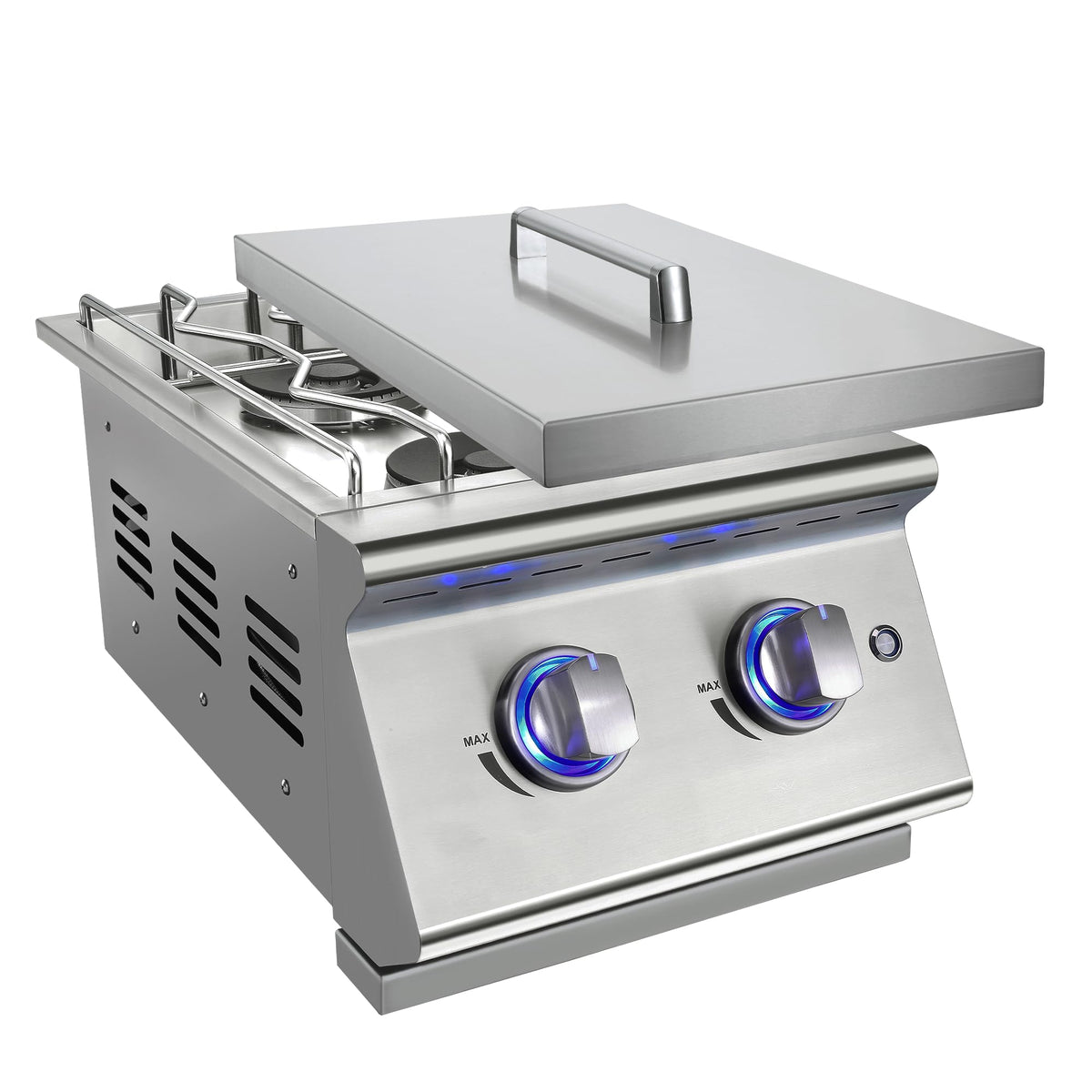 Double Grilling Side Burners 304 Stainless Steel 2 * 15,000BTU M8196