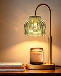 Adjustable Height Green Candle Warmer Lamp Q189