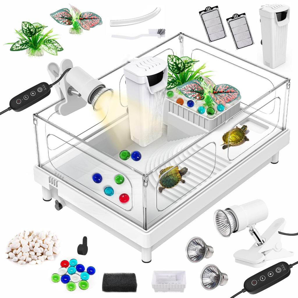 Small Turtle Tank Kit with Adjustable Lamp and Filter K69525