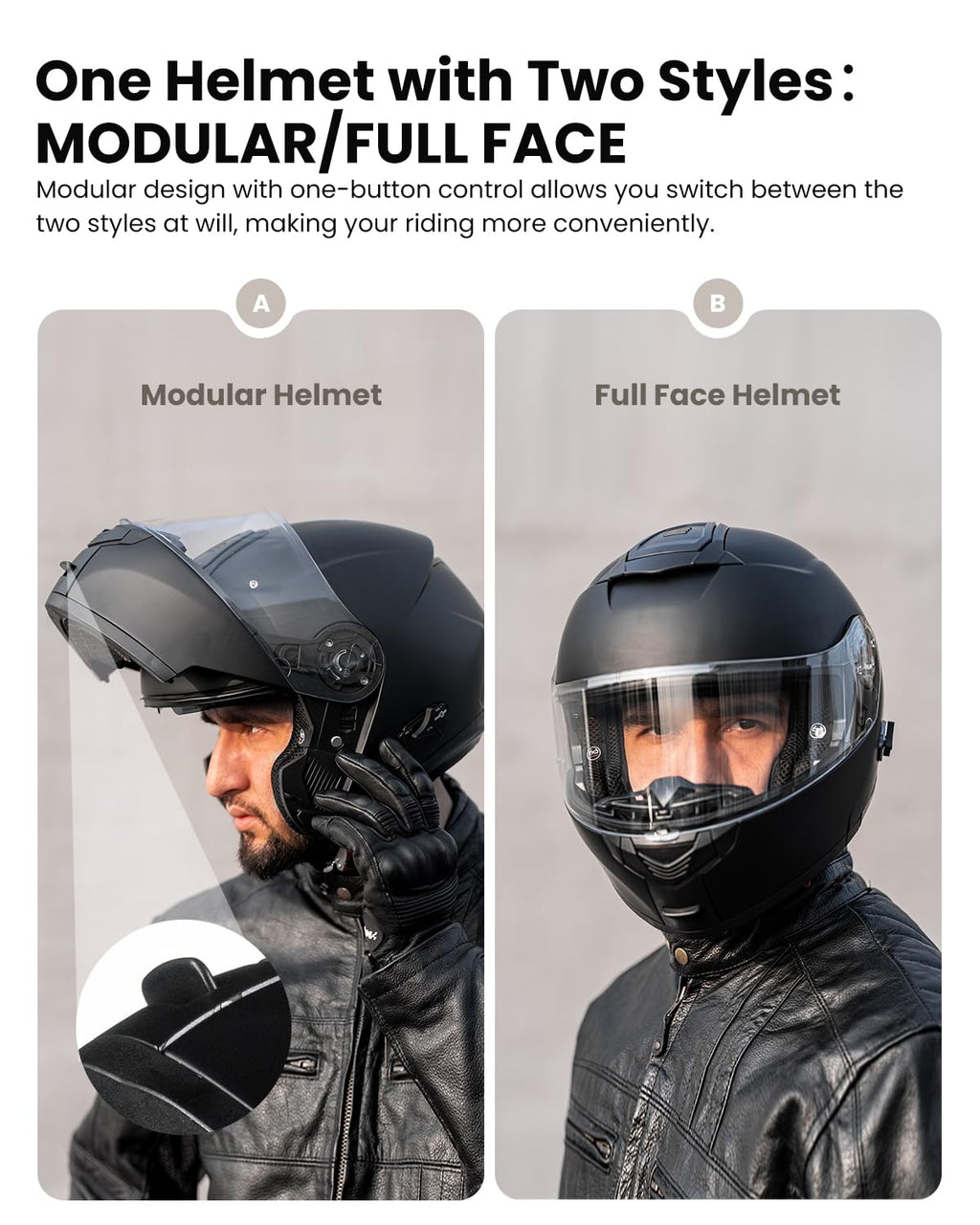 Modular Motorcycle Helmet M619