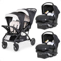 Double Stroller & 2 Car Seats P2541