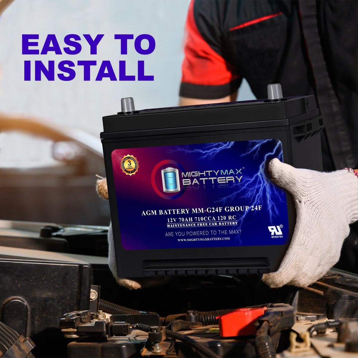 12V 70Ah AGM Replacement Battery G2029