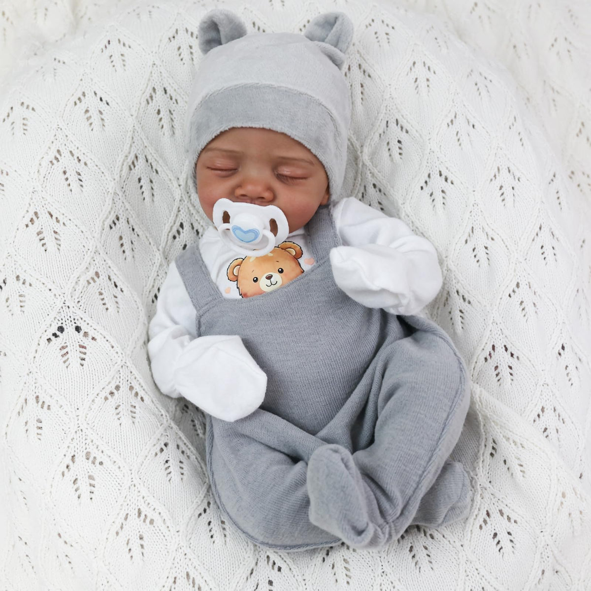 Realistic Reborn Baby Dolls Black 18" African American Boy G564
