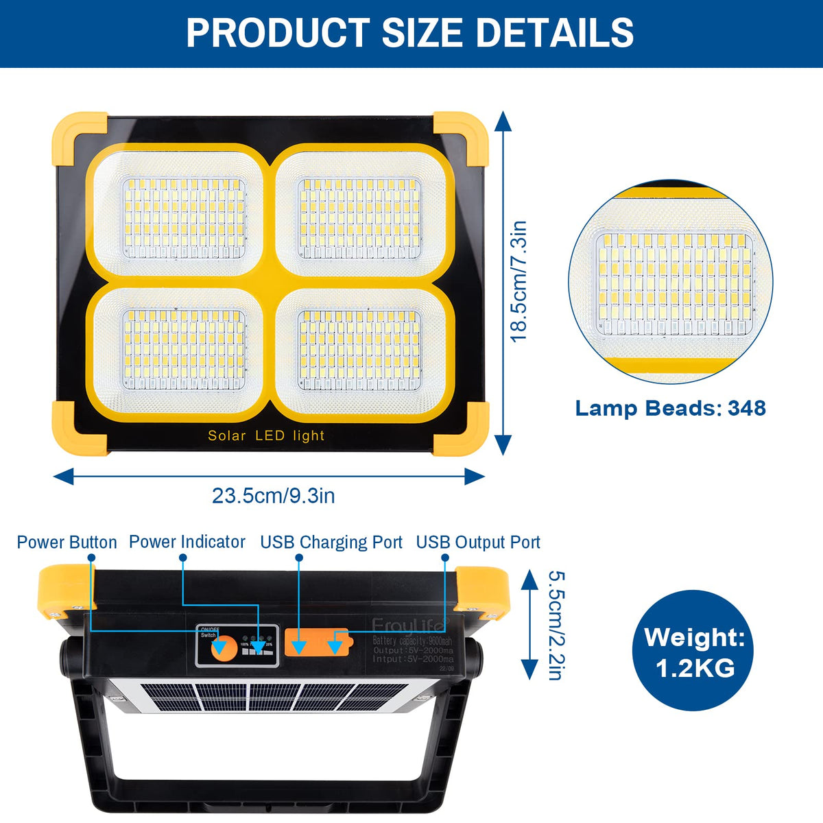 120W Rechargeable LED Worklight L11576
