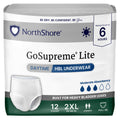 White 2XL Daytime Underwear 12 Count O7762