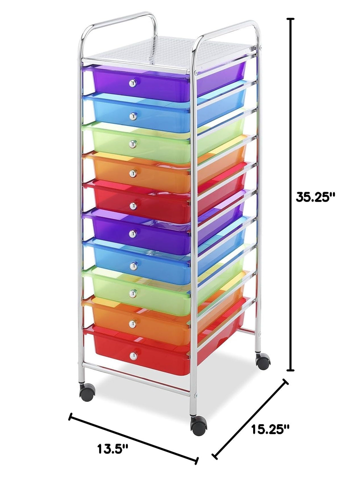 10 Drawer Rolling Craft Storage Cart B108