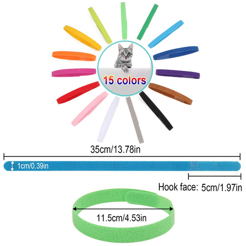 15 Pcs Soft Newborn Pet ID Bands U67279