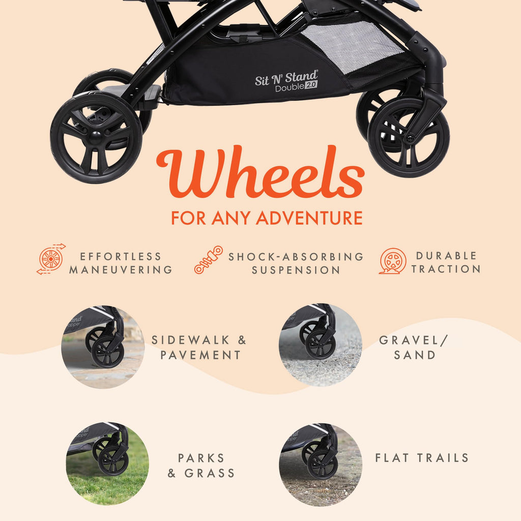 Double Stroller & 2 Car Seats P2541