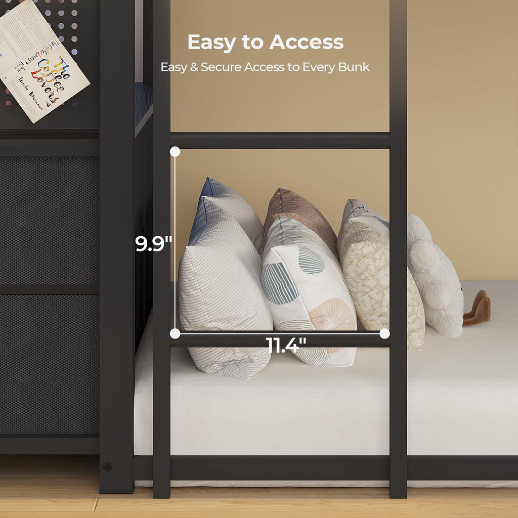 Triple Bunk Bed with 6 Storage Drawers C89640