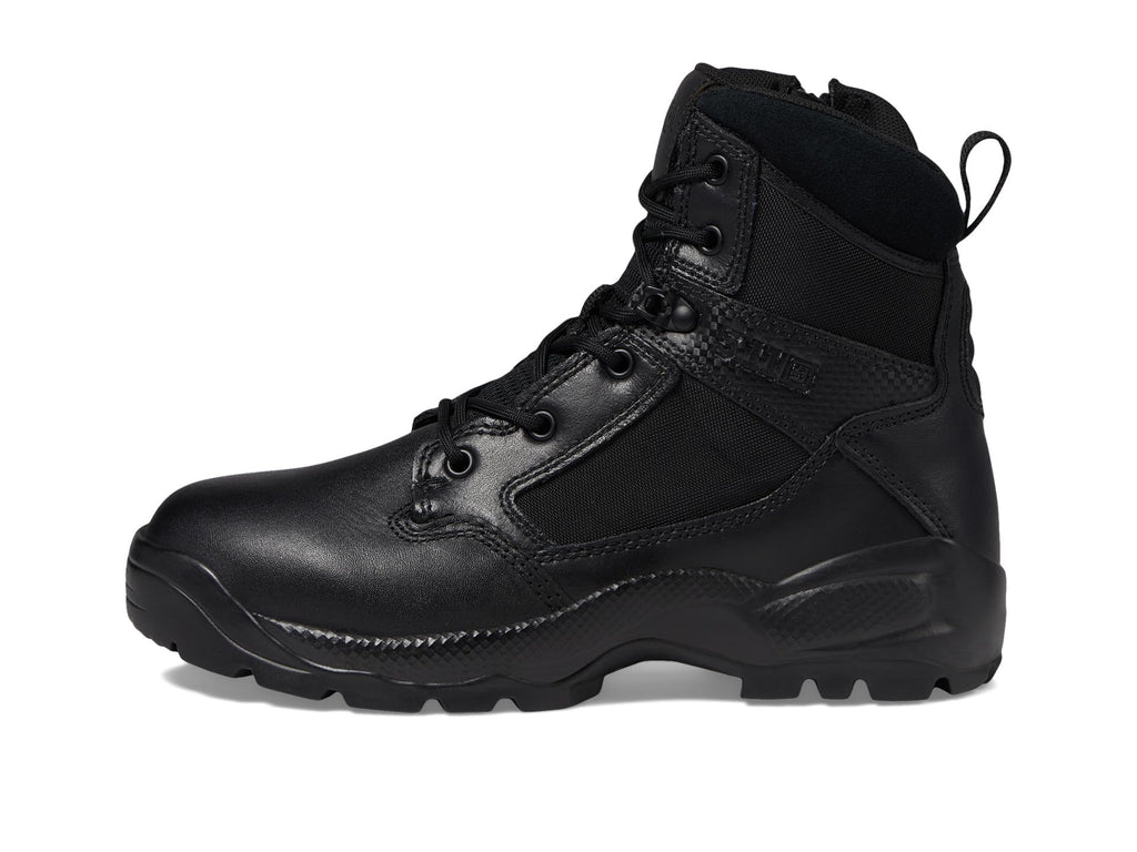 Black 6-Inch Side-Zip Work Boots Z43505