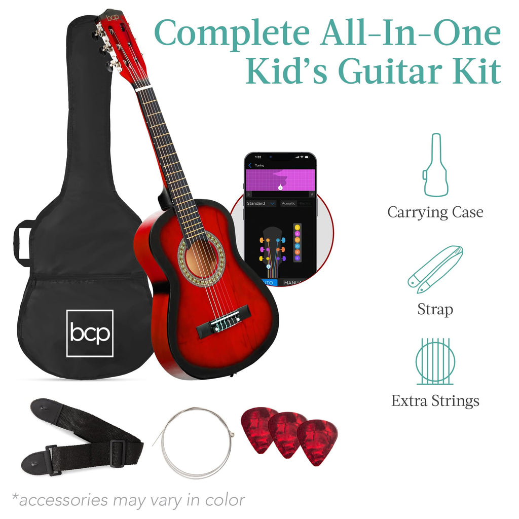 30in Kids Acoustic Guitar Starter Kit with Case V20522